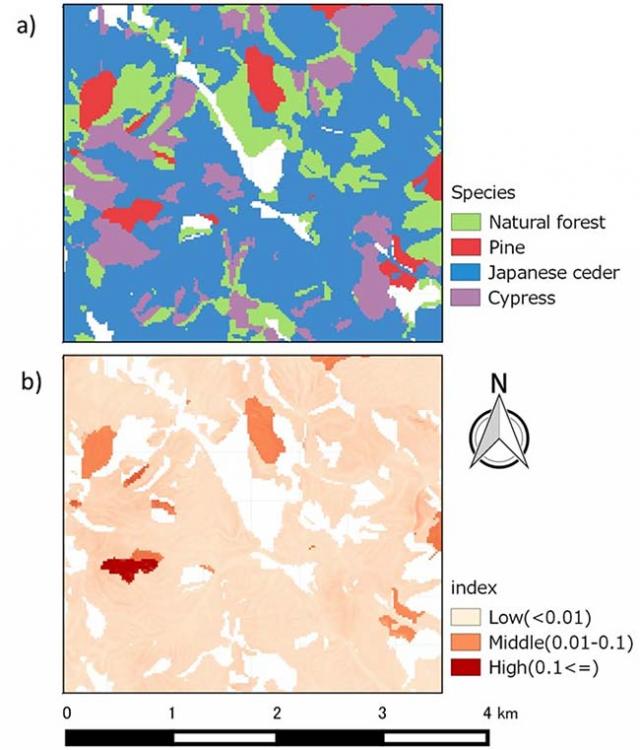 Figure1.Naturalness index forecast map