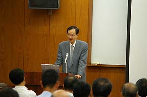 写真1：理事長の挨拶