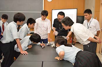 写真2：出前レクチャー谷田部中学校2