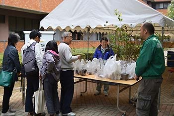 写真14：苗木のプレゼント