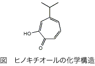 ヒノキチオールの化学構造