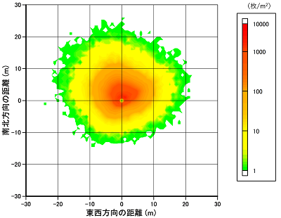 図1：河畔林での調査結果を示した図