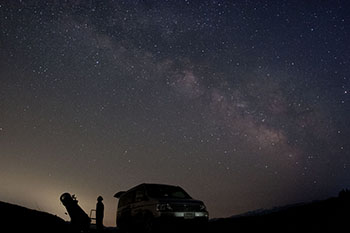 図1：新潟県津南町の星空