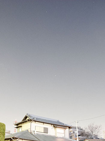 図3：埼玉県戸田市の星空